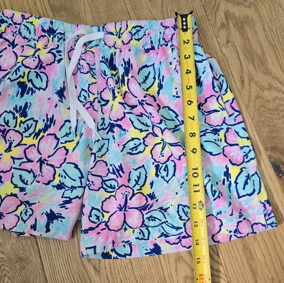 Chubbies Floral Print Drawstring Swim Trunks In Vaction Bloom Size Small - Picture 5 of 12